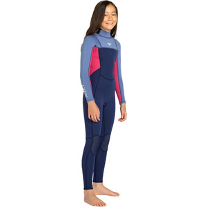 2024 Roxy Girls Prologue 4/3mm GBS Back Zip Wetsuit ERGW103064 - Dark Denim